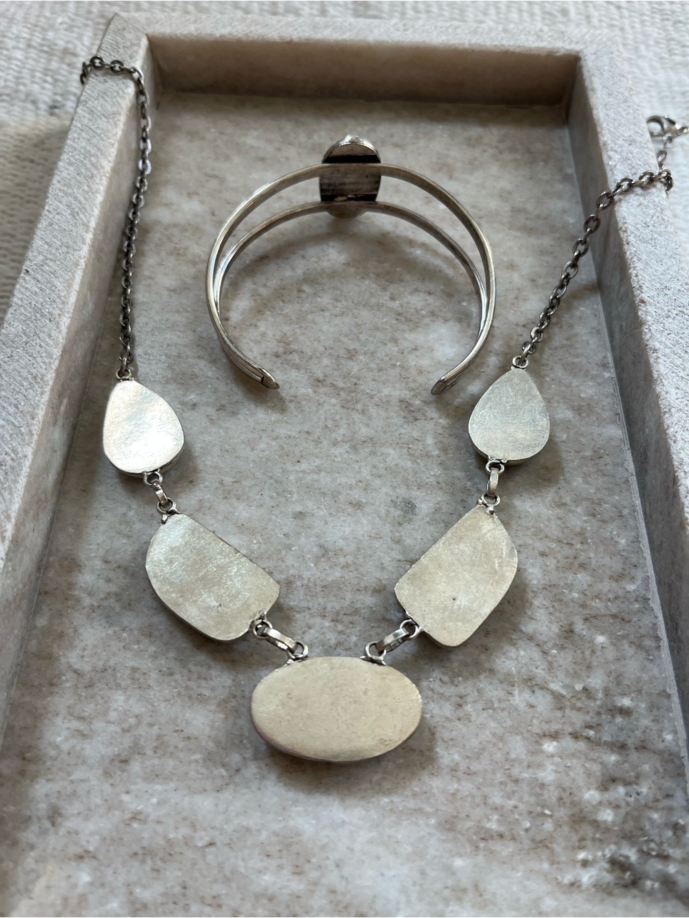 2pc Necklace and Cuff Bracelet Set Western Boho Statement Cowgirl - Picture 3 of 12